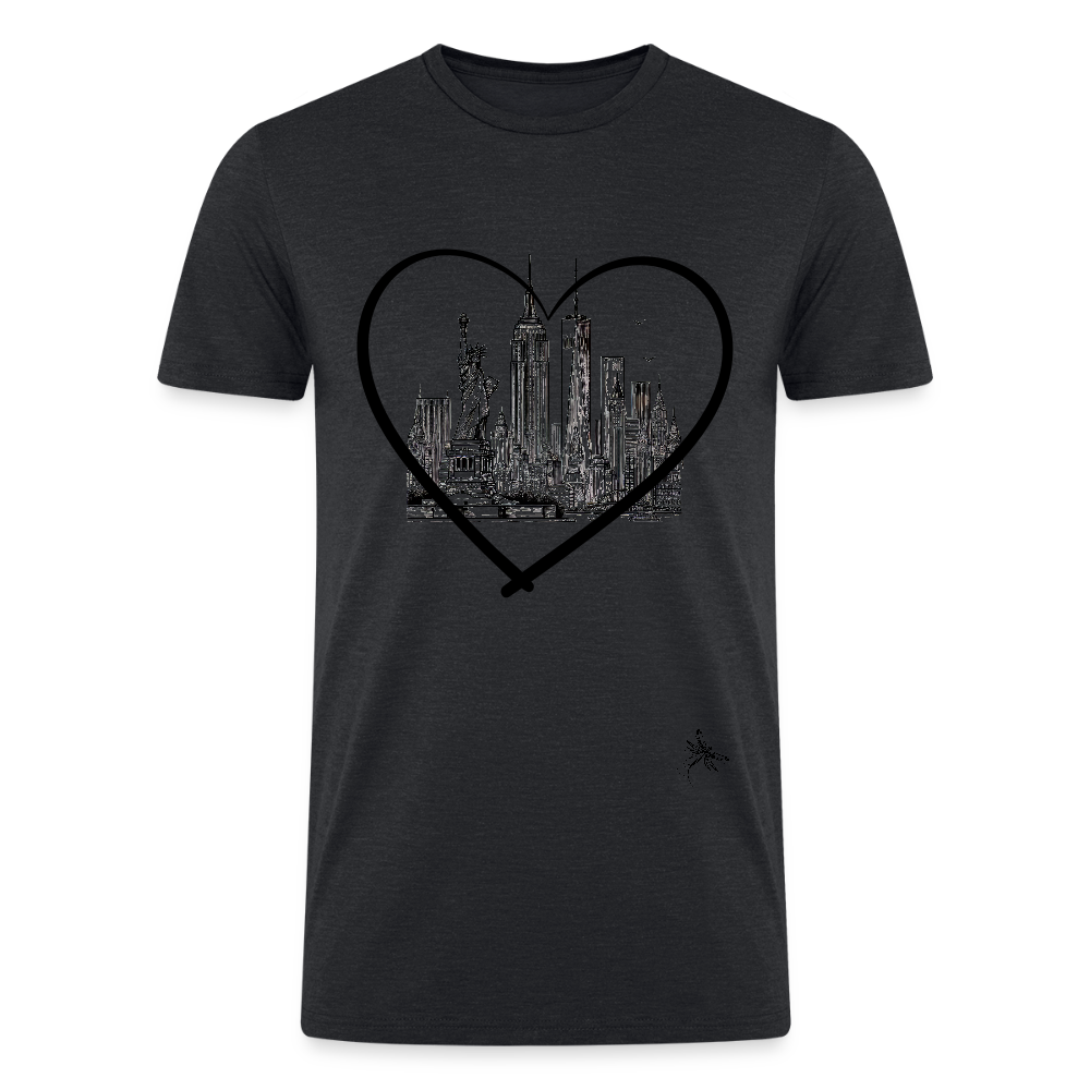 NYC Heart - heather black