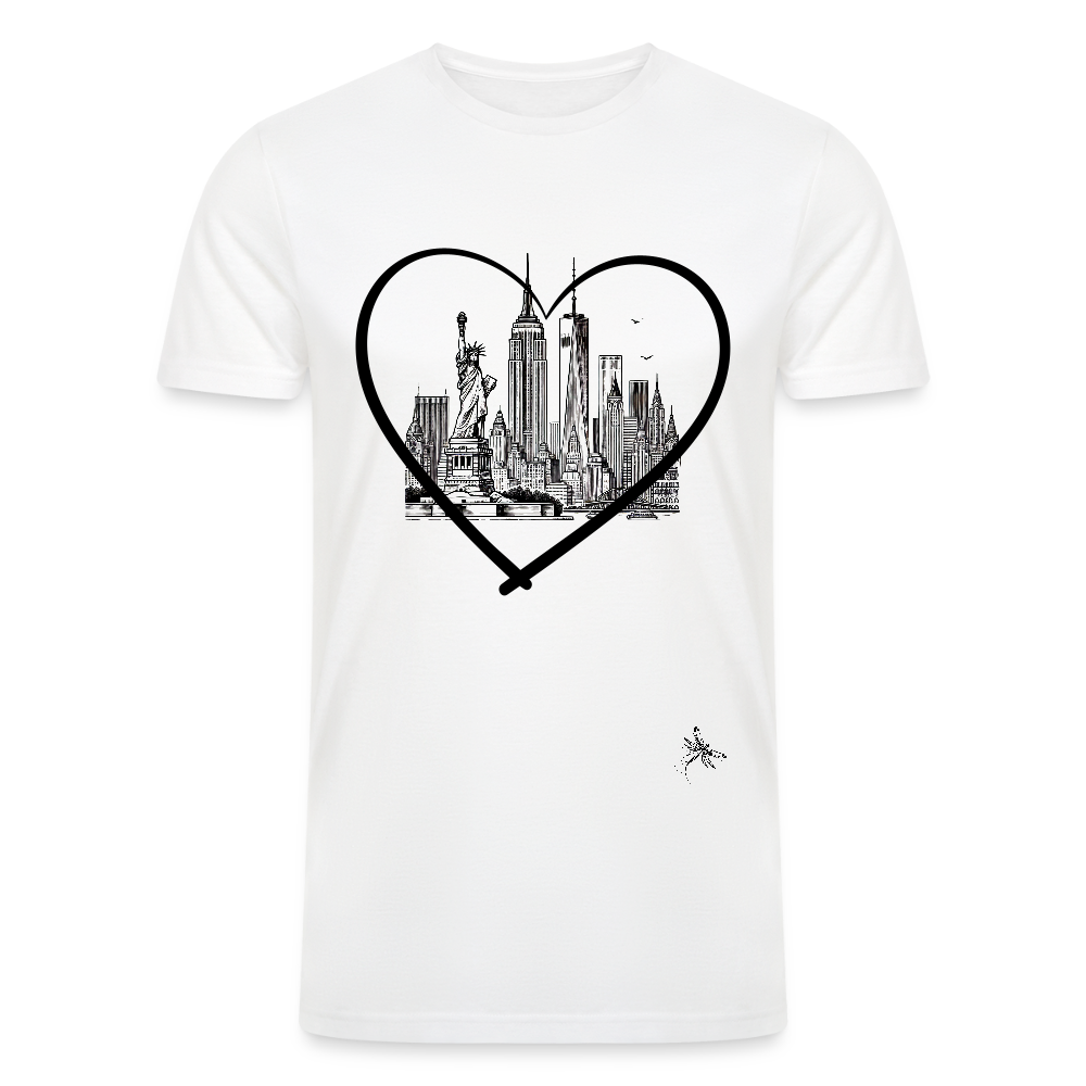NYC Heart - white