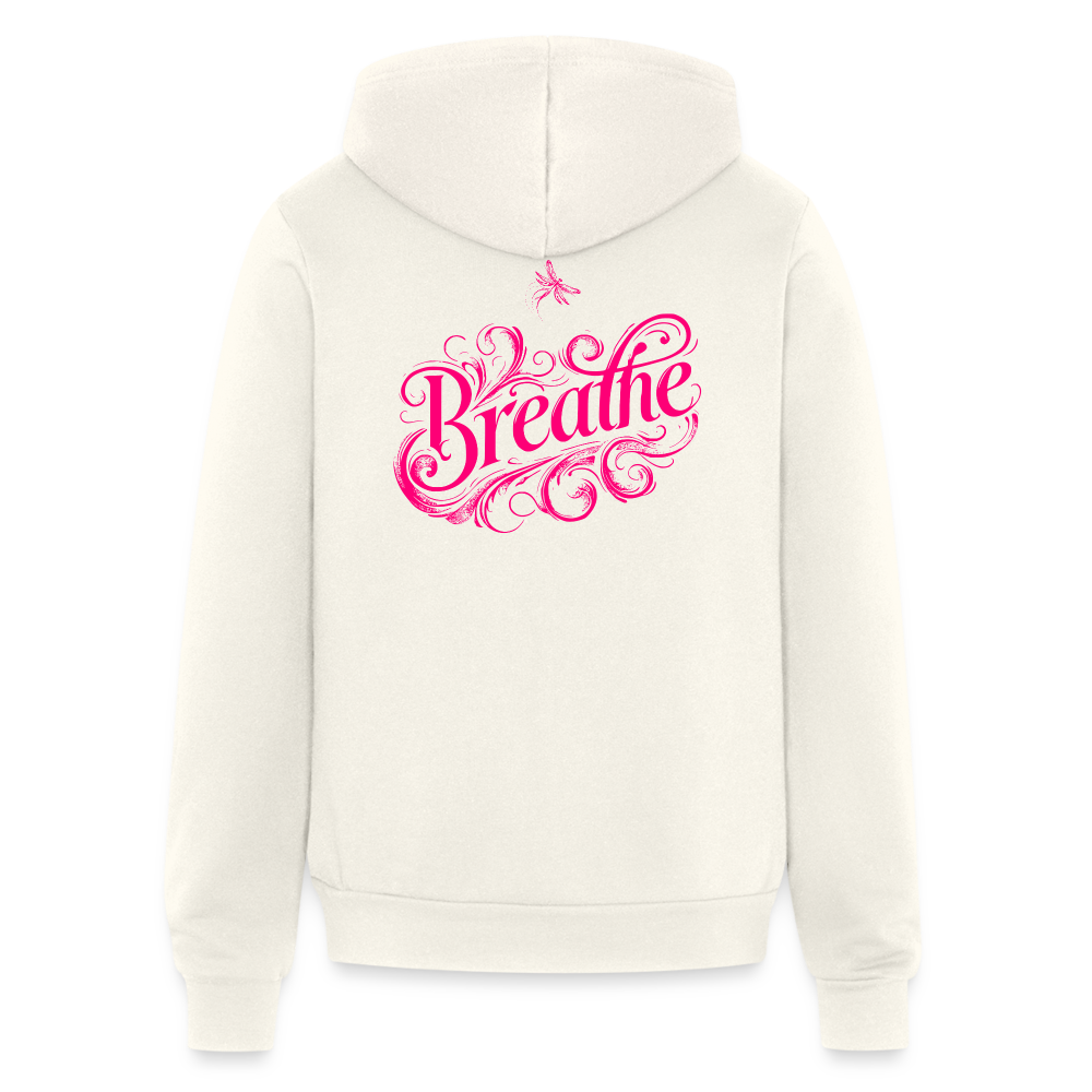 Breathe Zip hoodie - vintage white